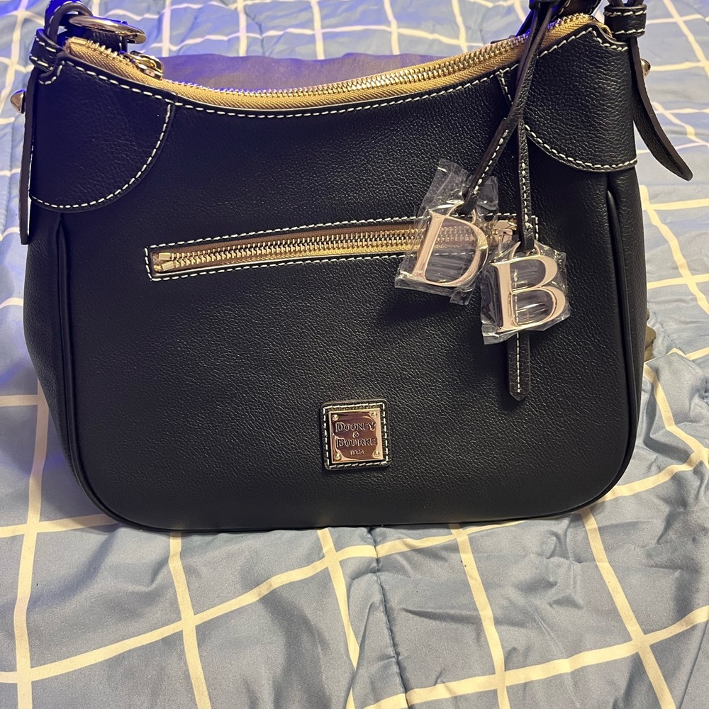 Dooney & Bourke Black Leather Hobo Bag